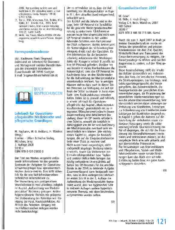 Vorschauseite 6: Starke Verkürzung von Wechselzeiten muss teuer erkauft werden - Ergebnisse aktueller Studien zur OP-Effizienz