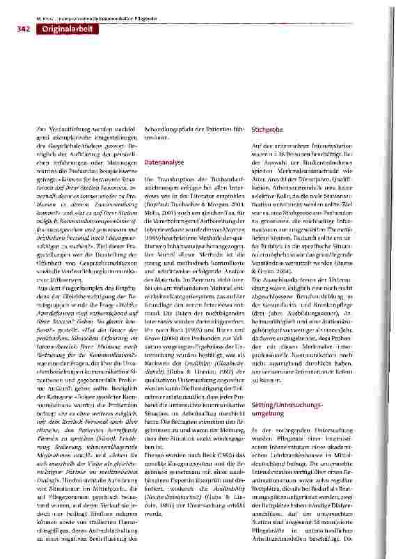 Vorschauseite 4: «...dann wird er halt operiert und es ist keine Blutgruppe da!»Interprofessionelle Kommunikation von Pflegenden einer internistischen Intensivstation
