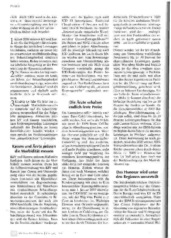 Vorschauseite 2: Dauerbaustelle Honorarreform