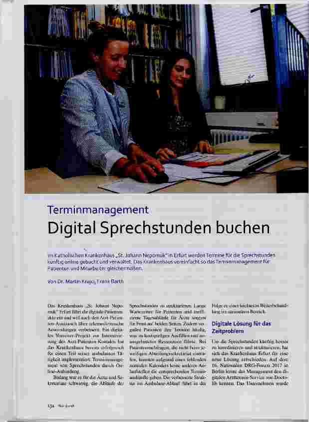 Vorschauseite 1: Digital Sprechstunden buchen
