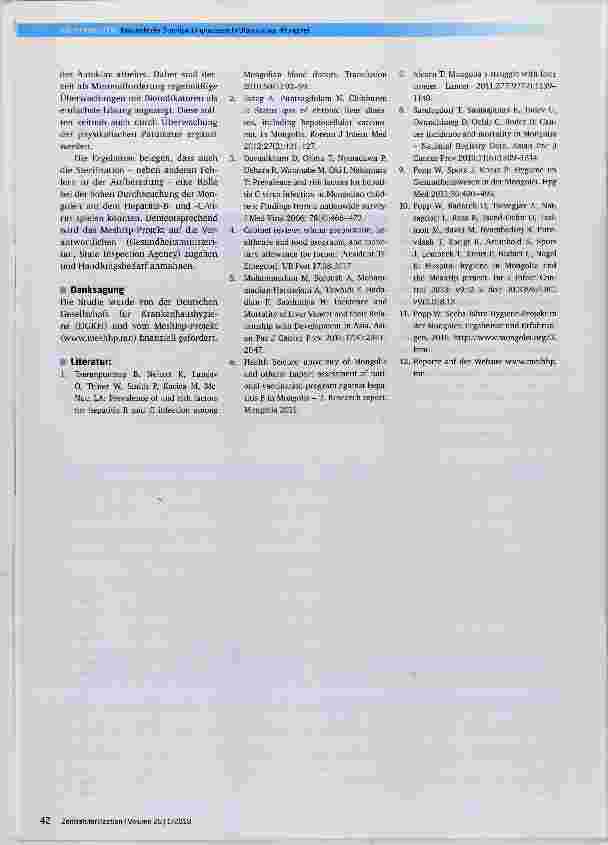 Vorschauseite 5: Kontrolle der Sterilisationsprozesse in Einrichtungen des Gesundheitswesens in Ulaanbaatar, Mongolei