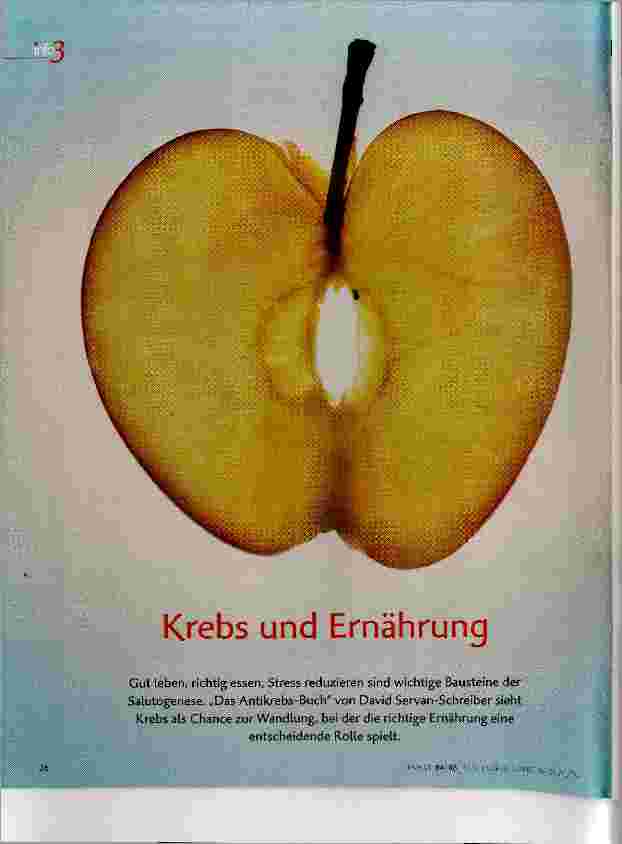 Vorschauseite 1: Krebs und Ernährung