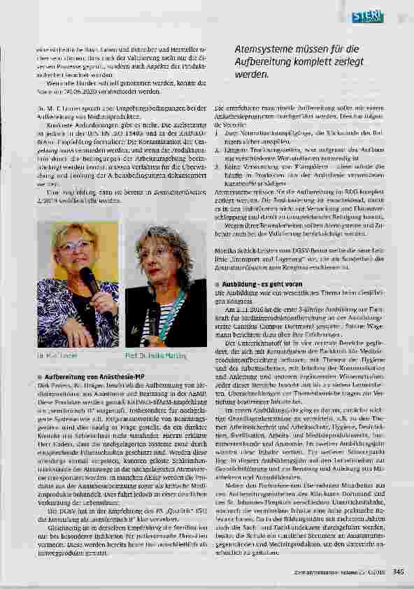 Vorschauseite 2: 22. Fachkongress der DGSV 30. September -1. Oktober 2018 in Fulda