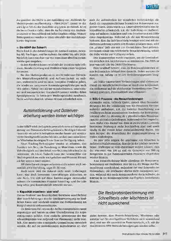Vorschauseite 4: 22. Fachkongress der DGSV 30. September -1. Oktober 2018 in Fulda