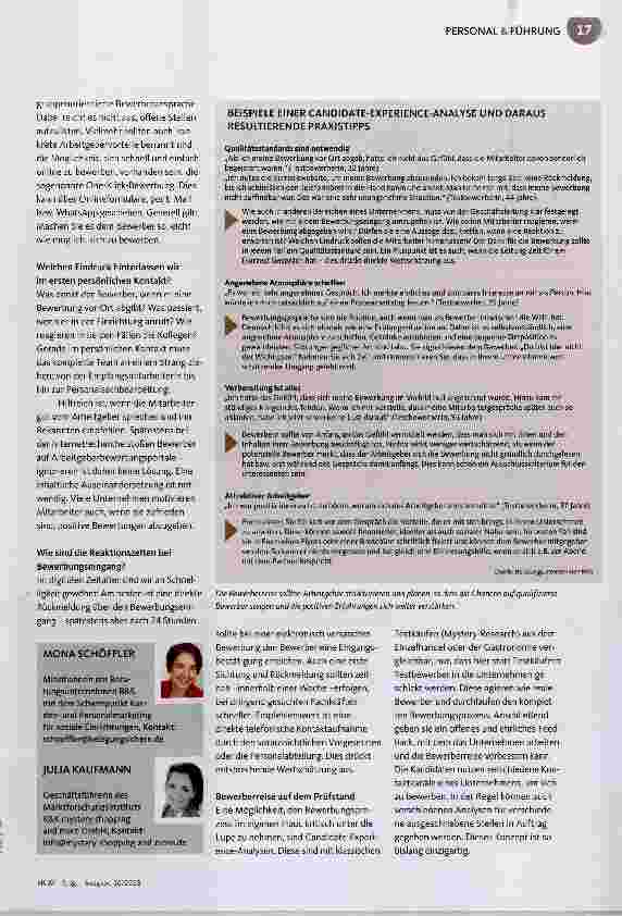 Vorschauseite 2: Der Weg vom Bewerber zum Mitarbeiter