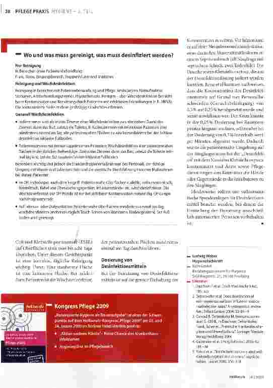 Vorschauseite 2: Reinigung oder Desinfektion?