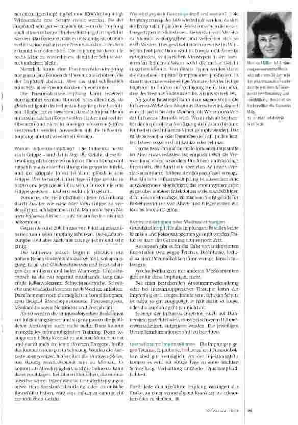Vorschauseite 2: Impfen im Alter