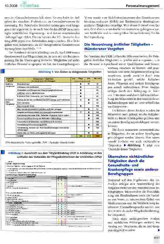 Vorschauseite 2: Universitätsklinikum Münster: Qualifikationsgerechte Aufgabenzuordnung - Innovation in der Personaleinsatzplanung
