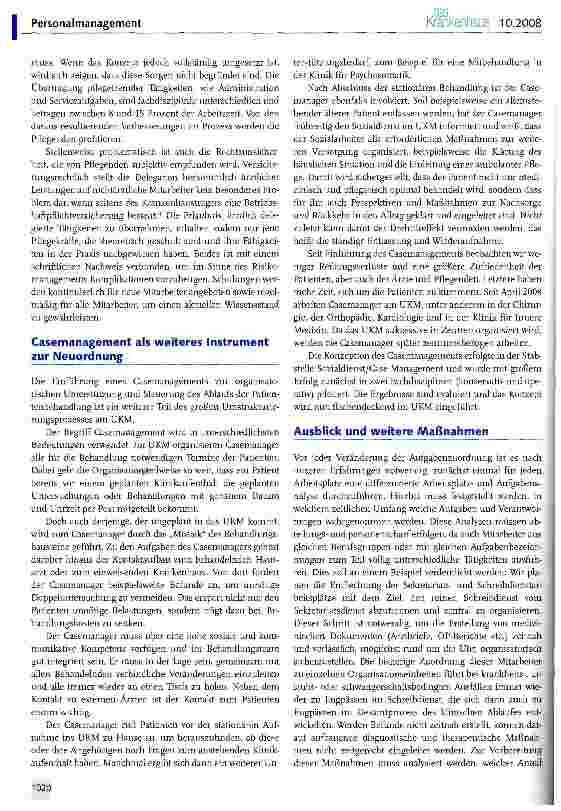 Vorschauseite 5: Universitätsklinikum Münster: Qualifikationsgerechte Aufgabenzuordnung - Innovation in der Personaleinsatzplanung