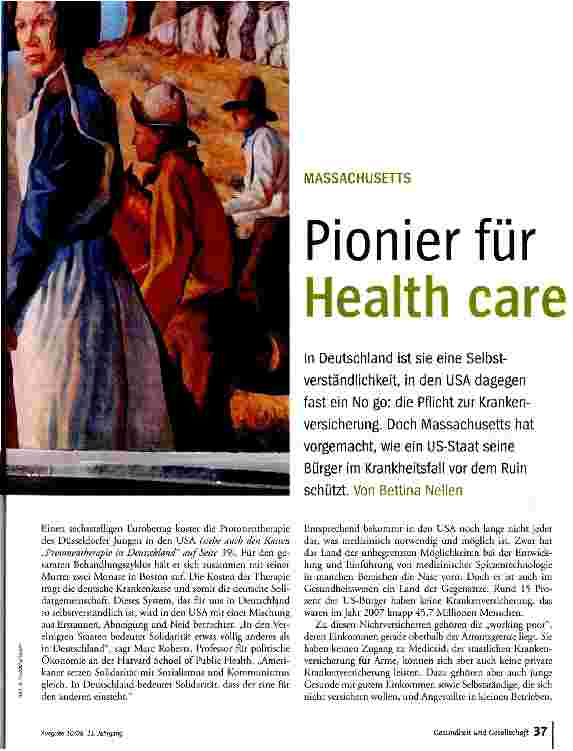 Vorschauseite 2: Pionier für Health care
