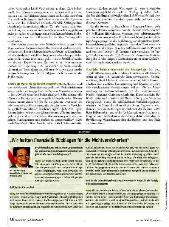 Vorschauseite 3: Pionier für Health care