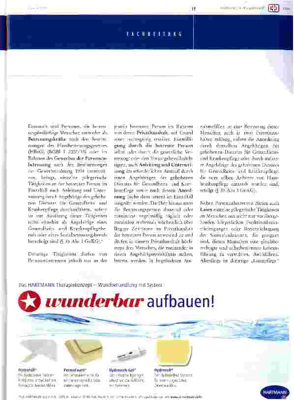 Vorschauseite 2: neuregelung der berufsrechtlichen rahmenbedingungen für die pflege - eine bestandaufnahme nach der suks-novelle 2008