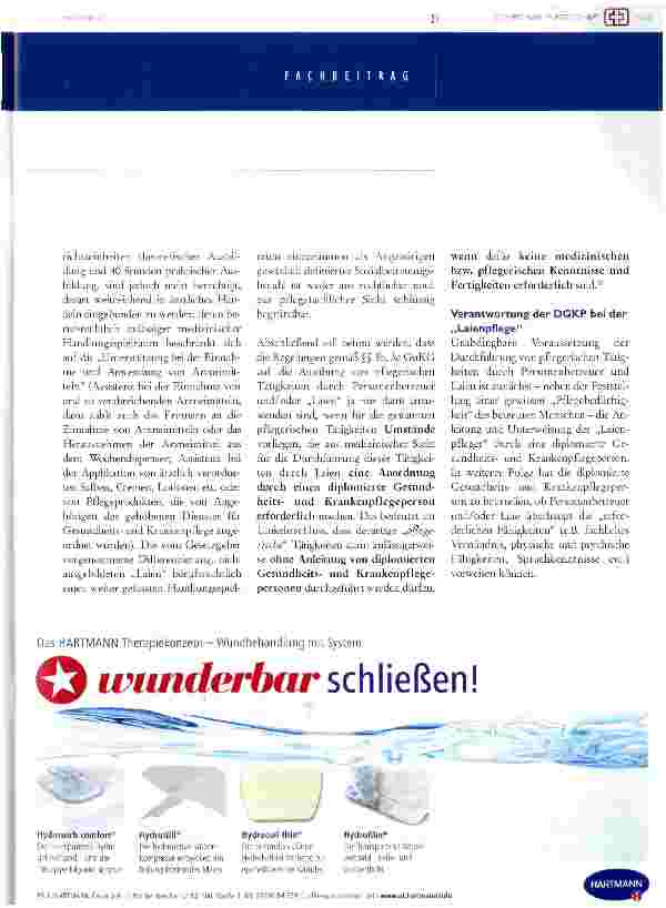 Vorschauseite 4: neuregelung der berufsrechtlichen rahmenbedingungen für die pflege - eine bestandaufnahme nach der suks-novelle 2008