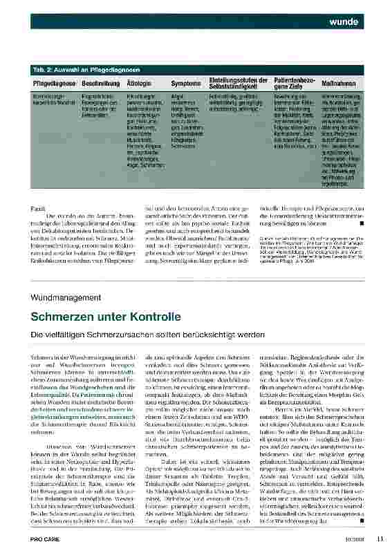 Vorschauseite 2: Negative Einflüsse minimieren Dekubitusprävention bei der Hochrisikogruppe der Pflegeheimbewohner