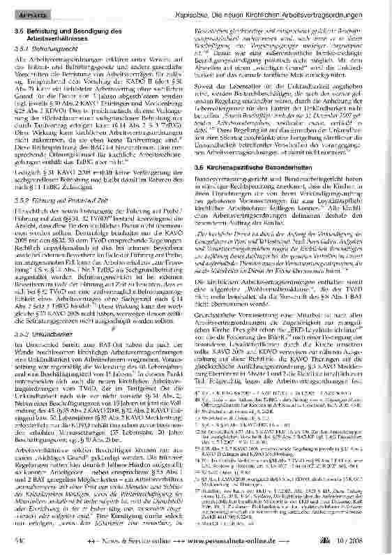 Vorschauseite 6: Die neuen Kirchlichen Arbeitsvertragsordnungen in den östlichen Gliedkirchen der EKD