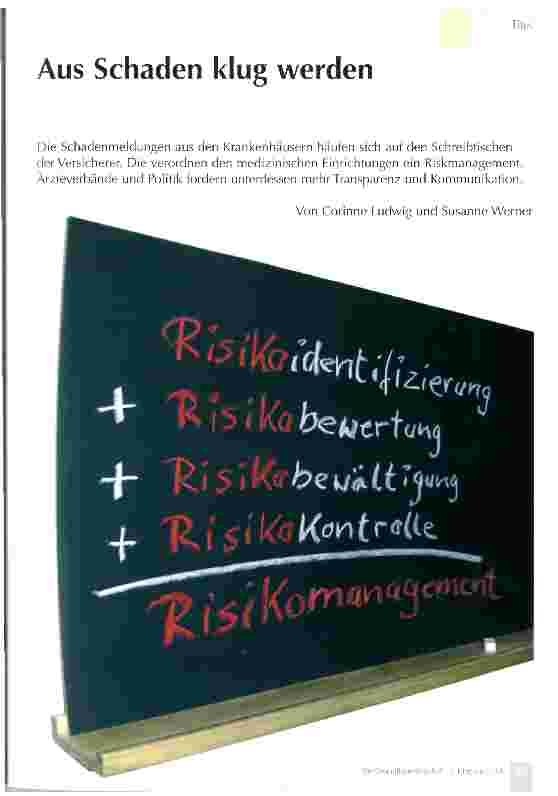 Vorschauseite 1: Aus Schaden klug werden