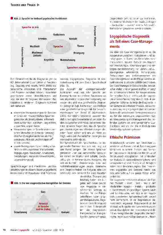 Vorschauseite 3: Sprachabbau bei beginnender Demenz Bausteine für eine heilpädagogisch-logopädische Diagnostik