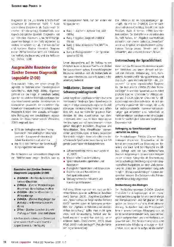 Vorschauseite 5: Sprachabbau bei beginnender Demenz Bausteine für eine heilpädagogisch-logopädische Diagnostik