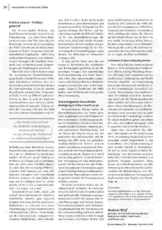 Vorschauseite 3: Gesundheit im Zeitalter der Städte
