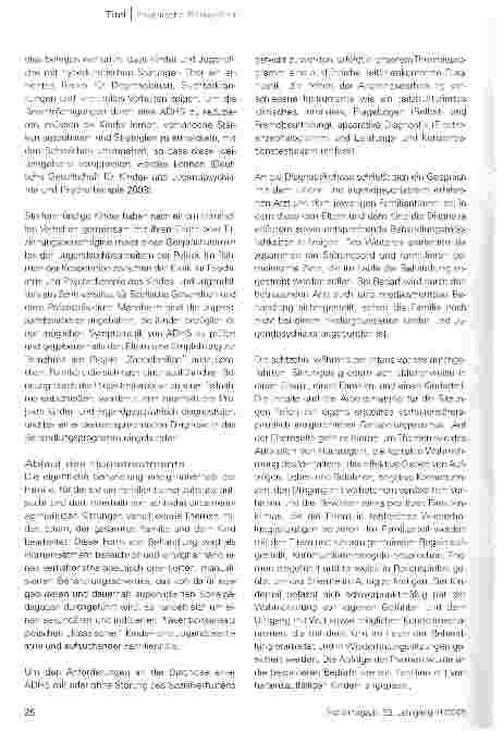 Vorschauseite 3: Hilfe für straffällige Zappelphilippe
