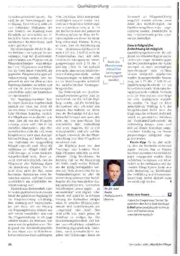 Vorschauseite 3: Mängelbescheide können rechtswidrig sein