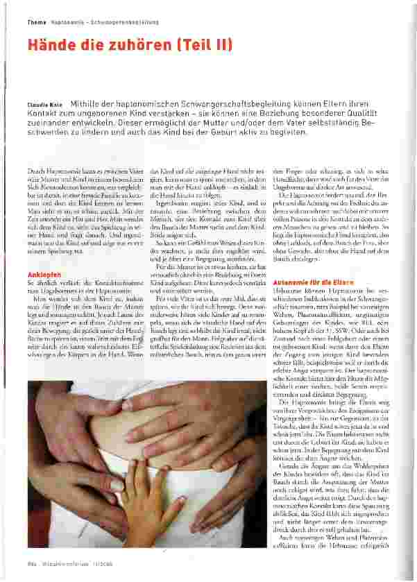 Vorschauseite 1: Hände die zuhören (Teil II)