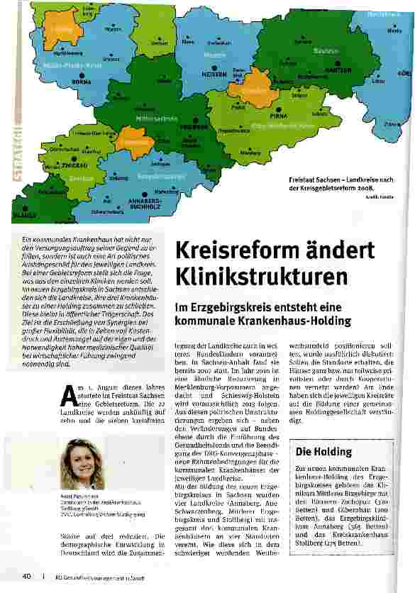 Vorschauseite 1: Kreisreform ändert Klinikstrukturen