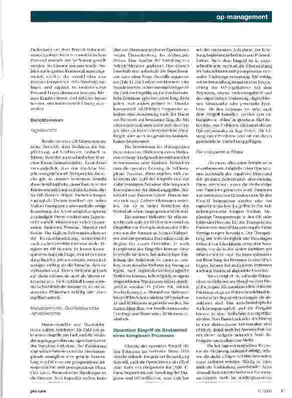 Vorschauseite 4: Effizientes OP-Management
