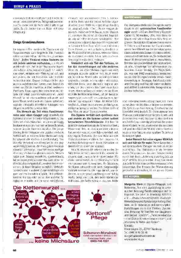 Vorschauseite 2: Systemisch denke, gut beraten Teil I