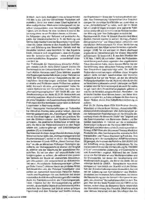 Vorschauseite 2: Neue Rechtsvorgaben und juristische Grauzonen im Fokus des 4. Augsburger Forums für Medizinprodukterecht