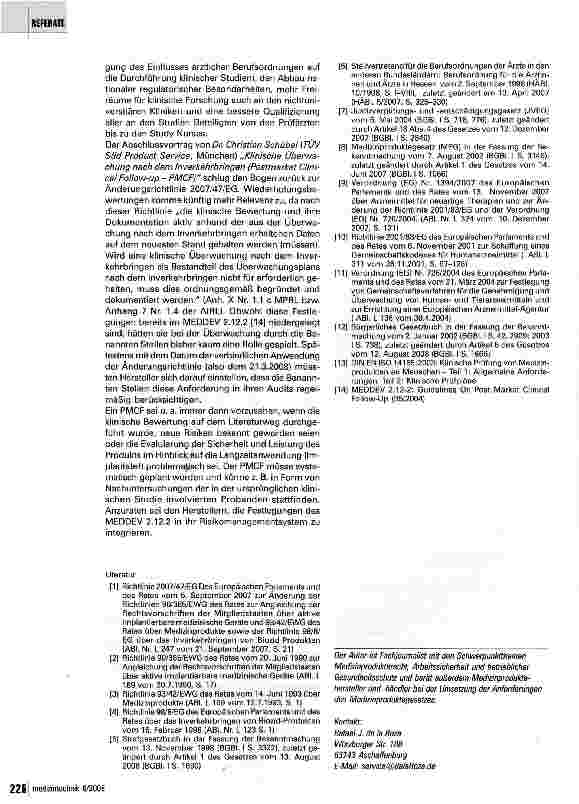Vorschauseite 4: Neue Rechtsvorgaben und juristische Grauzonen im Fokus des 4. Augsburger Forums für Medizinprodukterecht