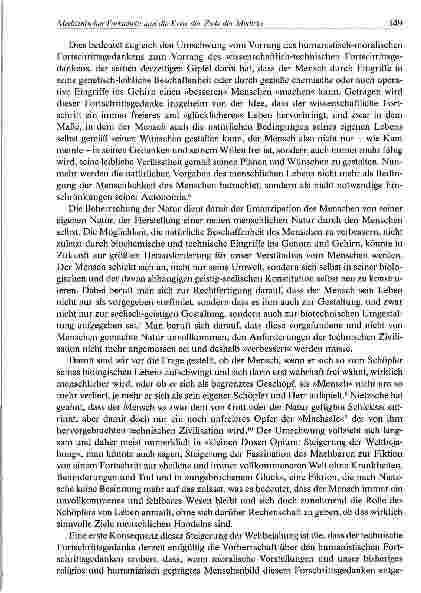Vorschauseite 3: Medizinischer Fortschritt und die Krise der Ziele der Medizin