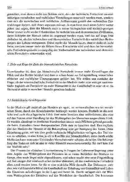 Vorschauseite 4: Medizinischer Fortschritt und die Krise der Ziele der Medizin