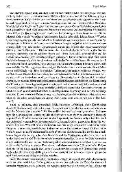 Vorschauseite 6: Medizinischer Fortschritt und die Krise der Ziele der Medizin