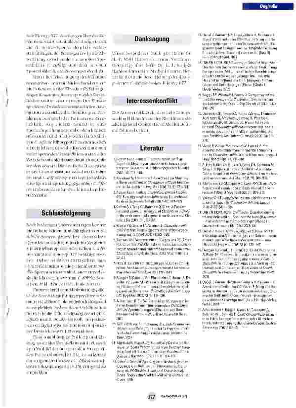 Vorschauseite 5: Vergleich der Chemoresistenz von Clostridum difficile Ribotyp 027- und Bacillus subtilis-Sporen gegenüber Desinfektionsmitteln