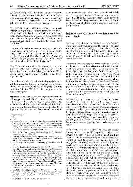 Vorschauseite 4: Der menschenrechtliche Gehalt des Existenzminimums in Art. 11 des Internationalen Paktes über soziale, wirtschaftliche und kulturelle Rechte