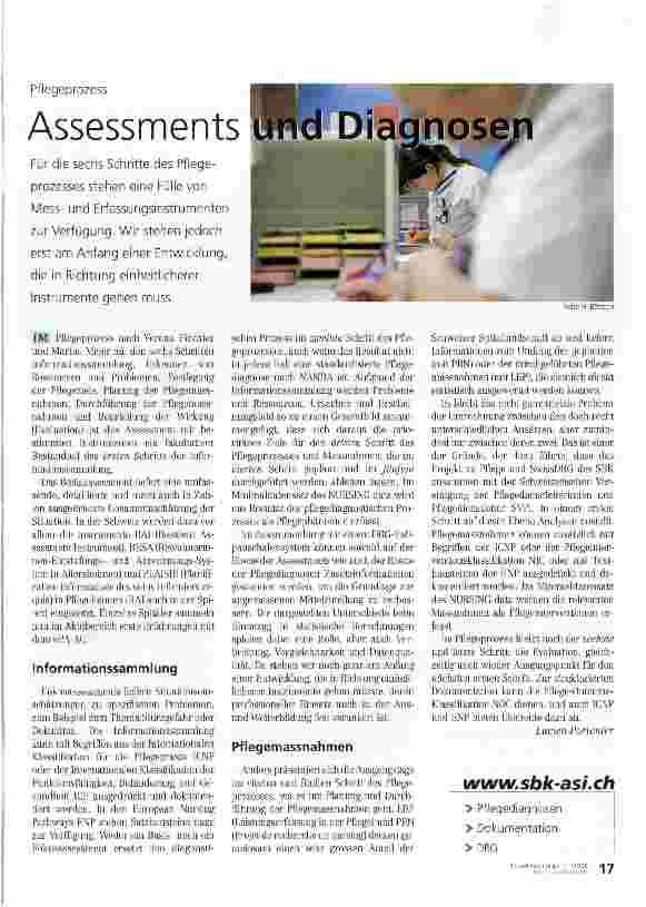 Vorschauseite 1: Assessments und Diagnosen