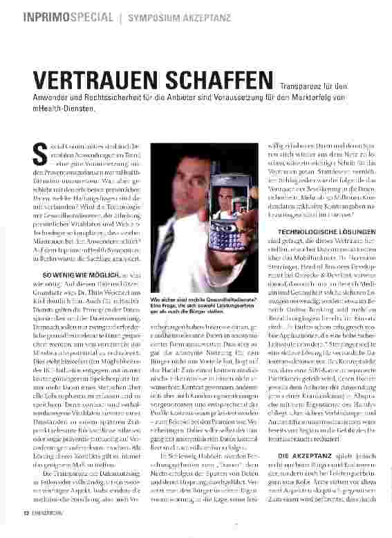 Vorschauseite 1: VERTRAUEN SCHAFFEN