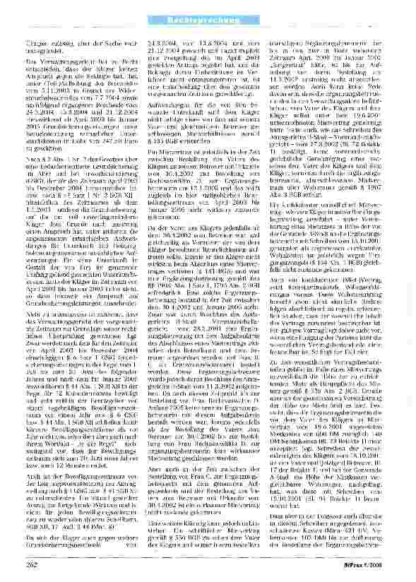 Vorschauseite 2: Zum Erfordernis der Ergänzungsbetreuung