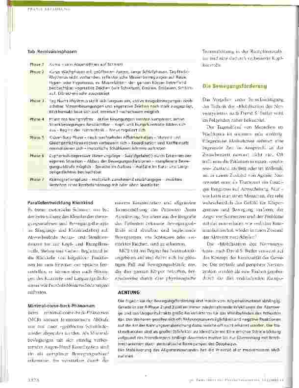 Vorschauseite 2: Menschen im WachkomaBewegungsförderung in den Remissionsphasen 2 und 3