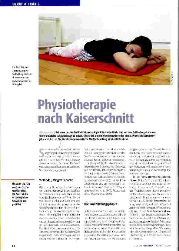 Vorschauseite 1: Physiotherapie nach Kaiserschnitt