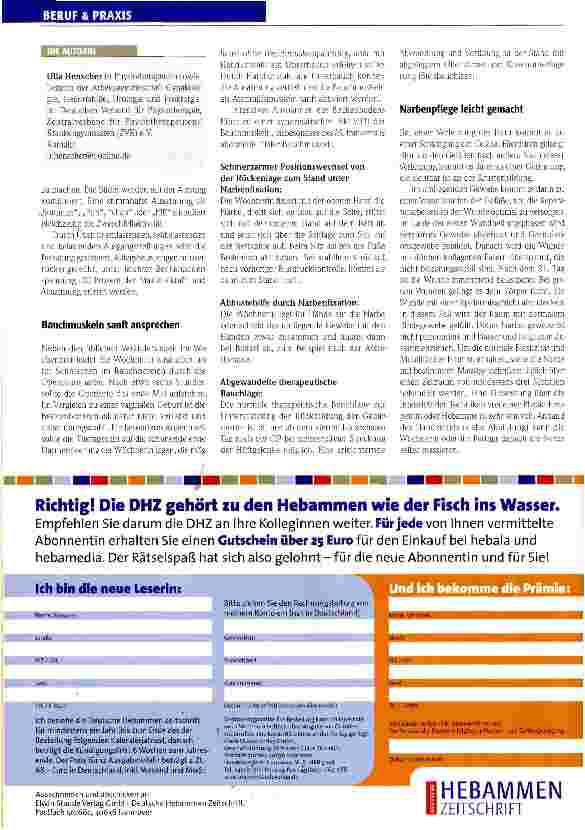Vorschauseite 3: Physiotherapie nach Kaiserschnitt