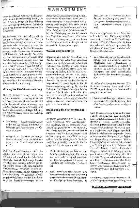 Vorschauseite 2: Ein schriftlicher Vertrag zwischen Arbeitgeber und Betriebsrat ... Betriebsvereinbarungen und ihre Relevanz für das Krankenhausmanagment