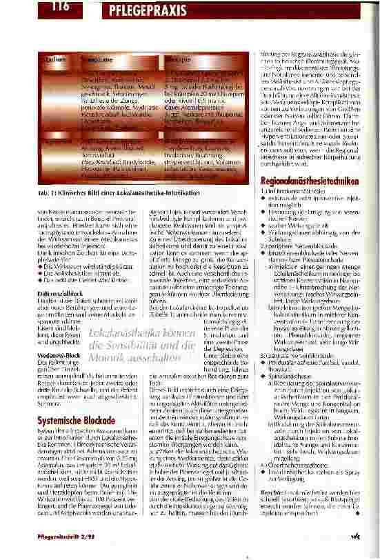 Vorschauseite 3: Wie und wo wirken die verschiedenen Substanzen? Lokalanästhetika und ihre Anwendung