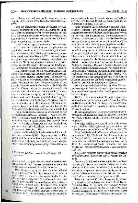 Vorschauseite 5: Von der ritualisierten Distanz in Pflegepraxis und Pflegetheorie zu einer Begegnung auf Augenhöhe