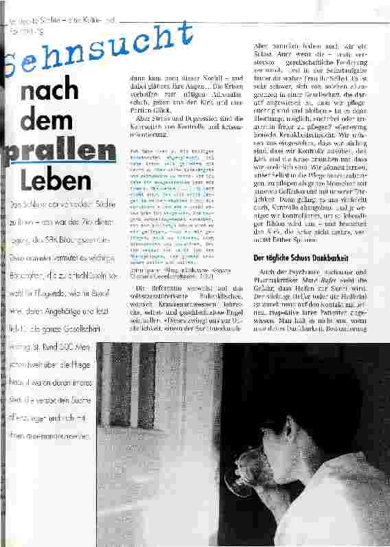Vorschauseite 1: Sehnsucht nach dem prallen Leben Versteckte Sehnsüchte - eine Kulturund Fachtagung