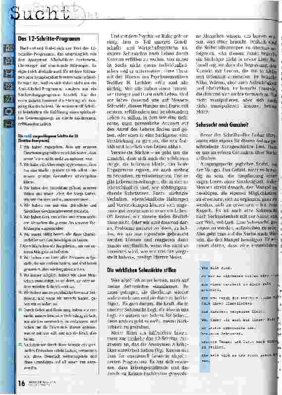 Vorschauseite 4: Sehnsucht nach dem prallen Leben Versteckte Sehnsüchte - eine Kulturund Fachtagung