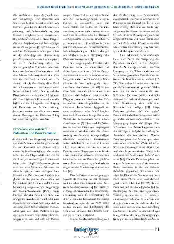 Vorschauseite 2: Hindernisse bei der Durchführung einer wirksamen Schmerztherapie bei Schmerzkranken in häuslicher Umgebung