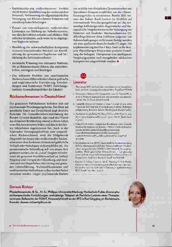 Vorschauseite 5: Lumbaler Rückenschmerz im Fokus