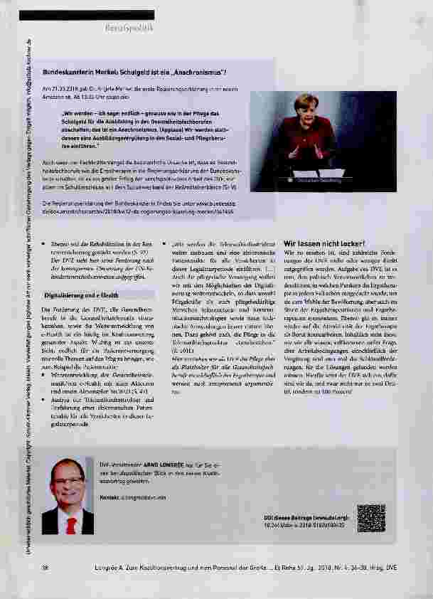 Vorschauseite 3: BerufspolitikZwei Drittel ein Drittel